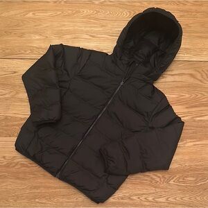 Uniqlo Chic Black Hooded Puffer Jacket